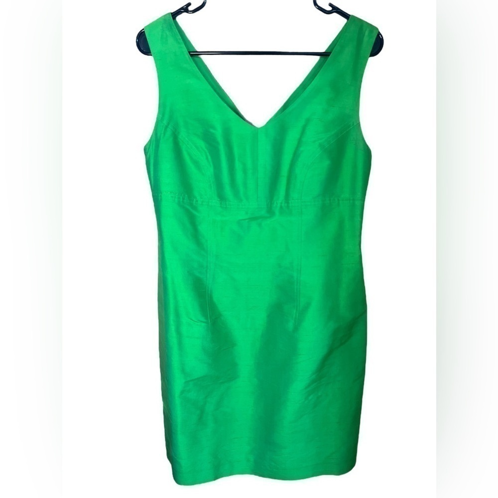 ASAP Saks 5th Avenue Sleeveless Green Apple Silk Dress